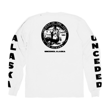 Load image into Gallery viewer, Unceded Alaska Fundraiser White Long Sleeve
