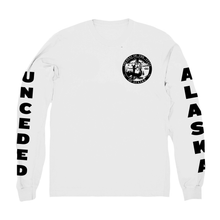 Load image into Gallery viewer, Unceded Alaska Fundraiser White Long Sleeve
